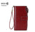 Women's Solid Color Pu Leather Zipper Buckle Wallets