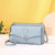 Women's Solid Color Pu Leather Zipper Buckle Wallets