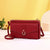 Women's Solid Color Pu Leather Zipper Buckle Wallets