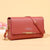 Women's Solid Color Pu Leather Zipper Buckle Wallets