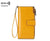 Women's Solid Color Pu Leather Zipper Buckle Wallets