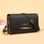 Women's Solid Color Pu Leather Zipper Buckle Wallets