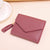 Women's Solid Color Pu Leather Zipper Buckle Wallets