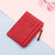 Women's Solid Color Pu Leather Zipper Card Holders