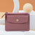 Women's Solid Color Pu Leather Zipper Card Holders