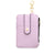 Women's Solid Color Pu Leather Zipper Card Holders