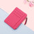 Women's Solid Color Pu Leather Zipper Card Holders