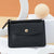 Women's Solid Color Pu Leather Zipper Card Holders