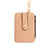 Women's Solid Color Pu Leather Zipper Card Holders