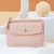 Women's Solid Color Pu Leather Zipper Card Holders