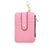 Women's Solid Color Pu Leather Zipper Card Holders