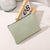 Women's Solid Color Pu Leather Zipper Coin Purses