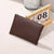 Women's Solid Color Pu Leather Zipper Coin Purses