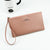 Women's Solid Color Pu Leather Zipper Coin Purses