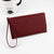 Women's Solid Color Pu Leather Zipper Coin Purses