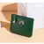 Women's Solid Color Pu Leather Zipper Coin Purses