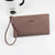 Women's Solid Color Pu Leather Zipper Coin Purses