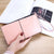 Women's Solid Color Pu Leather Zipper Wallets