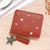 Women's Solid Color Pu Leather Zipper Wallets