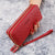 Women's Solid Color Pu Leather Zipper Wallets