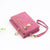 Women's Solid Color Pu Leather Zipper Wallets