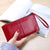 Women's Solid Color Pu Leather Zipper Wallets