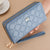 Women's Solid Color Pu Leather Zipper Wallets