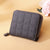 Women's Solid Color Pu Leather Zipper Wallets