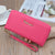 Women's Solid Color Pu Leather Zipper Wallets