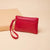 Women's Solid Color Pu Leather Zipper Wallets