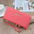 Women's Solid Color Pu Leather Zipper Wallets