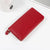 Women's Solid Color Pu Leather Zipper Wallets