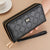 Women's Solid Color Pu Leather Zipper Wallets