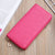 Women's Solid Color Pu Leather Zipper Wallets