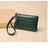 Women's Solid Color Pu Leather Zipper Wallets