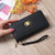 Women's Solid Color Pu Leather Zipper Wallets