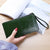 Women's Solid Color Pu Leather Zipper Wallets