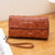 Women's Solid Color Pu Leather Zipper Wallets