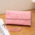 Women's Solid Color Pu Leather Zipper Wallets