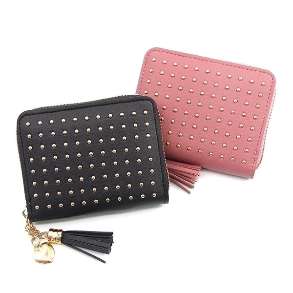 Women's Solid Color Pu Leather Zipper Wallets