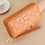 Women's Solid Color Pu Leather Zipper Wallets