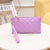 Women's Solid Color Pu Leather Zipper Wallets