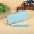 Women's Solid Color Pu Leather Zipper Wallets