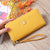 Women's Solid Color Pu Leather Zipper Wallets