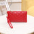 Women's Solid Color Pu Leather Zipper Wallets