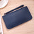 Women's Solid Color Pu Leather Zipper Wallets