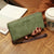 Women's Solid Color Pu Leather Zipper Wallets