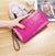 Women's Solid Color Pu Leather Zipper Wallets