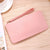 Women's Solid Color Pu Leather Zipper Wallets