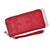 Women's Solid Color Pu Leather Zipper Wallets